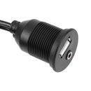 2M Motor Car Panel Extension Cable USB 2.0 3.5mm M / F Extension Cable 6.6FT