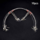 10x High Carbon Fishing Wire Line Rope Wire Safety Snaps Leader Trace With Snap