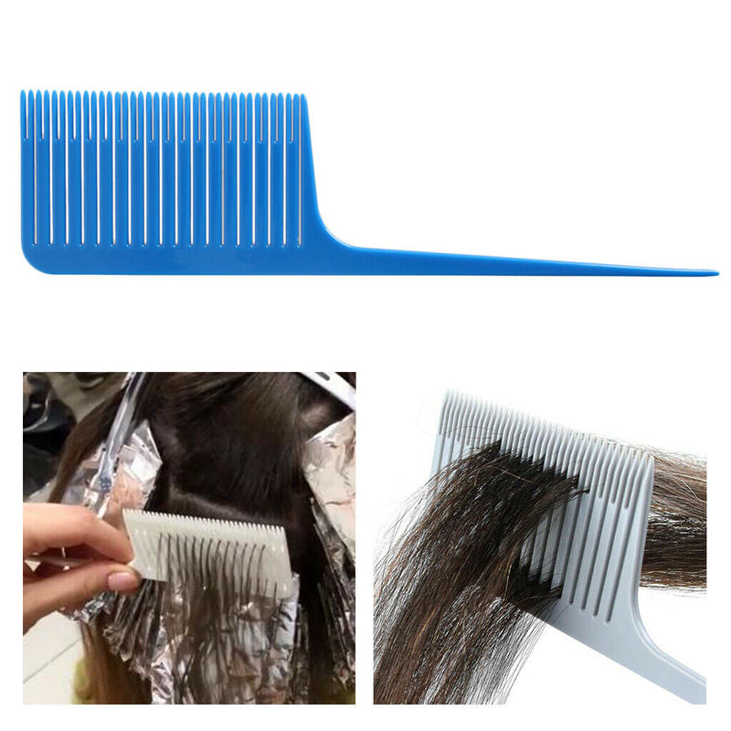 1pc ABS Weave Highlighting Foiling Hair Comb Salon Styling Hair Combs Blue
