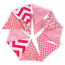 3.2m 12 Flags Pink Flag Banner  Pennant Wedding/Birthday Party Decor