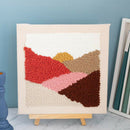 (Sunrise) Rug Hooking Kit, DIY Latch Hook Kits Woolen Embroidery Knitting Punch