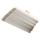 20 PCS Stainless Steel 20cm Wire Keychain Cable Key Ring for Outdoor  A