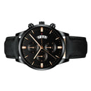 Cuena Men'S Leather Alloy Sports Watch Men'S Business Watch Men'S Quartz Cl Q7F1