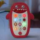 Infants Shark Music Phone Toys Lights Music Play and Learn 6+ Months pink