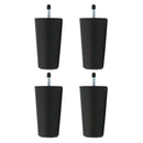 4x Plastic Replacement Furniture Legs Couch/Sofa/Table Leg Chair Feet Bed Risers