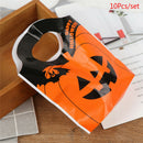 10pcs Halloween Easter Party Pumpkin Ghost Candy Bag Baking Cookies Box Home  3C