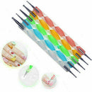 2Way Pen Nail Art Marbleizing Dotting Painting Dot X7T8 Manicure X0Q2. Tool M1S3