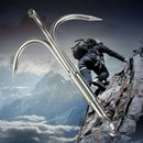Outdoor Stainless Steel Hook Survival Climbing Claw Carabiner Grappling Rock