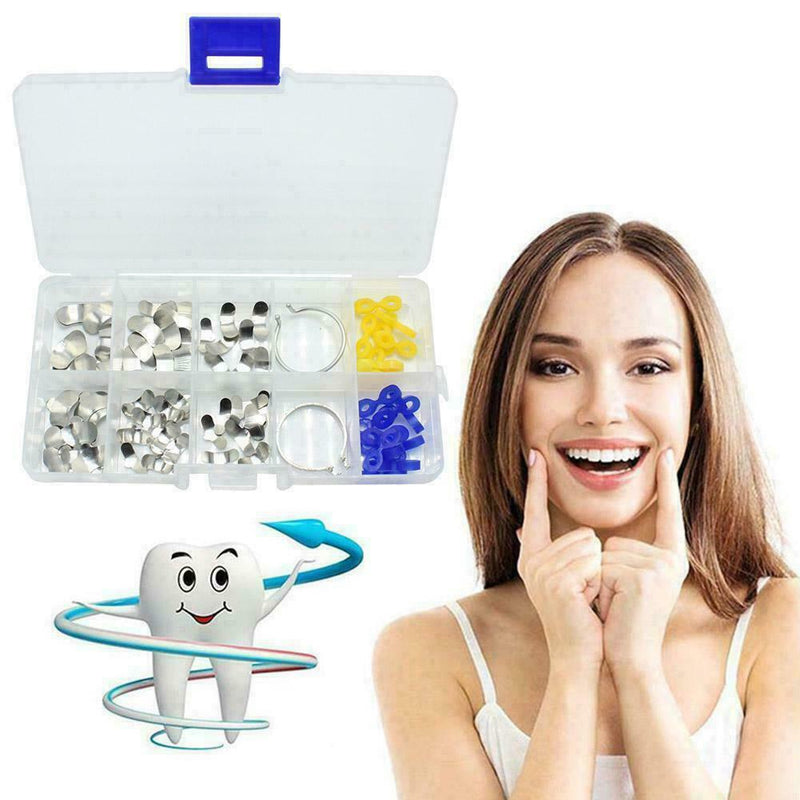 100 Pcs Dental Matrix Sectional Contoured Metal Matrices lmws 35um New No.1 W1Z7