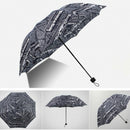 British Wind Black And White Newspaper Umbrella Folding Fashion Automatic U
