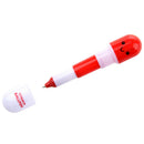 6 Pcs Creative Stationery Lovely Expression Telescopic Pill Pen Ballpoint P Q3K1