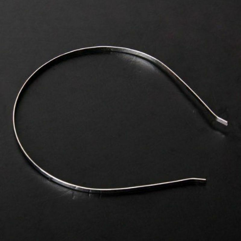 50 x Blank Plain Metal Headband 5mm Hair Band For Hair Accessories DIY Craft
