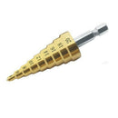 3pcs Durable High Speed Steel 4241 Titanium Multifunction Cone Step Drill  NQN