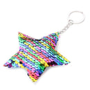 Colorful Sequins Keychain Star Shining Girl Backpack Jewelry (Multicolor) A
