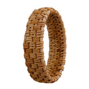 Fashion Handmade Straw Rattan Bracelet Simple Big Round Rattan Bracelet Wom