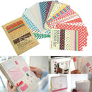 Newest 27X Scrapbook Basic Masking Tape Craft Stickers Pack Decorative Labelling