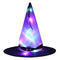 Halloween  LED Luminous Hat Party Decorative Glowing Witch Hat (Purple) A#S