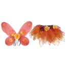 Orange Maple Leaf Kid Girls Butterfly   Halloween Dress Up Party Outfits