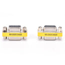 2x 15Pin VGA Female to Female Plug Coupler gender Changer Converter Adapter M&O
