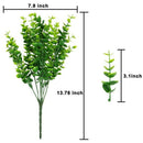 Artificial Boxwood (Pack Of 7),Artificial Farmhouse Greenery Boxwood Stems  G7A5
