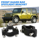 2pcs Motorcycle Front Fork Headlight Spotlight Bracket Highway Bar Holder Clamp