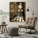 Retro Door DIY Painting By Numbers Kit Canvas Oil Wall Art Home Decor Gift