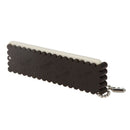 Chocolate Color Offwhite Plastic Hairdressing Travel Folding Comb with Mirr X9Q1