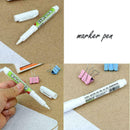 2 x Permanent Marker White Bulk Oil-Ink Marker Pens Stationery Supply Nice J6J8