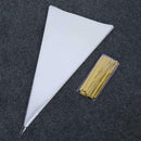 100x Clear Cellophane Cone Bags Twist Ties Large size Party Sweet Cello YYI