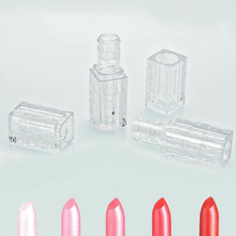 10Pcs Empty lipstick Plastic Lip Balm Container Tubes Caps DIY NEW