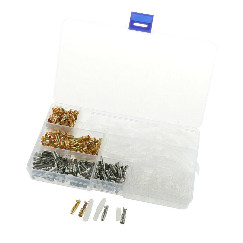 100 Set Premium 4mm Male and Female Bullet Terminals Wire Connector Cover