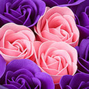 11Pcs/Box Artificial Flowers Rose Soap Flower Heart Shape Diy Wedding Decor M4S3