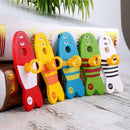 Colorful Wooden Fishing Digital Game Baby Kids Column Blocks Cartoon Toys A