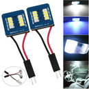 20X White Blue T10 2835 8 Smd Led Panel Canbus Car Auto Interior Reading Ma
