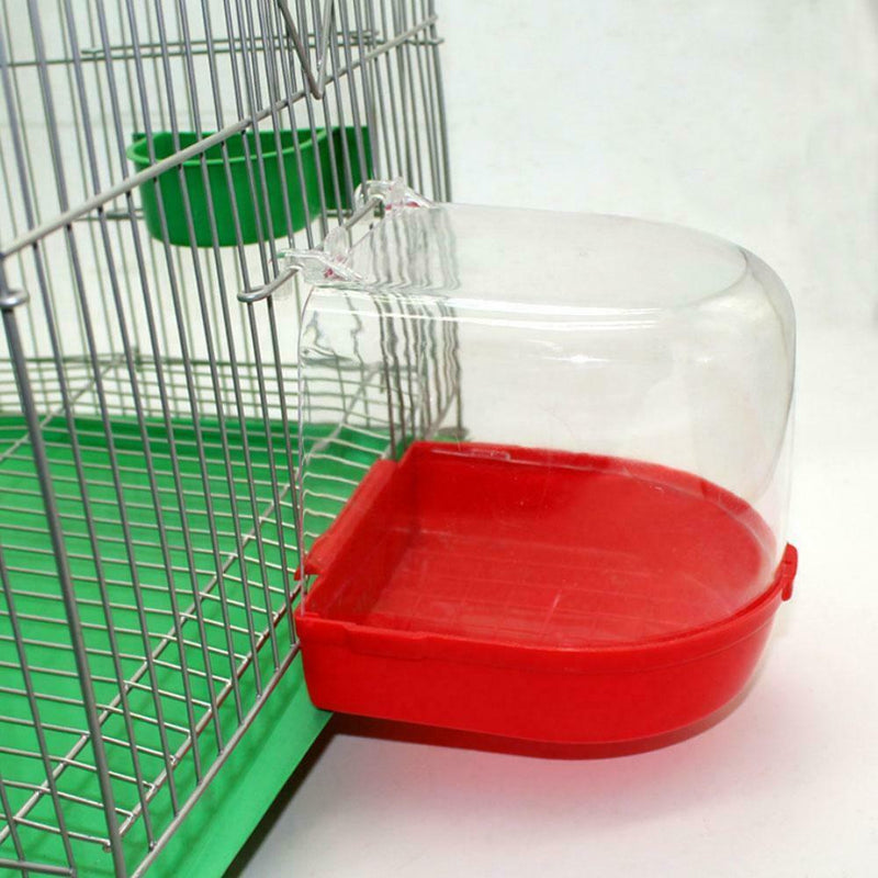 Clean Parrot Bird Bathtub Box Bird Bath Shower Standing Wash Box Hanging Ca M0Y6