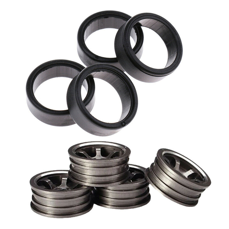 4Pcs 1/28 Wheel Tires w/ Wheel Rims for WLtoys K969 K989 DIY Accessory