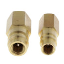 R-134a 1/4" Air Conditioning Adapter Set Metal Durable High-quality 2Pieces