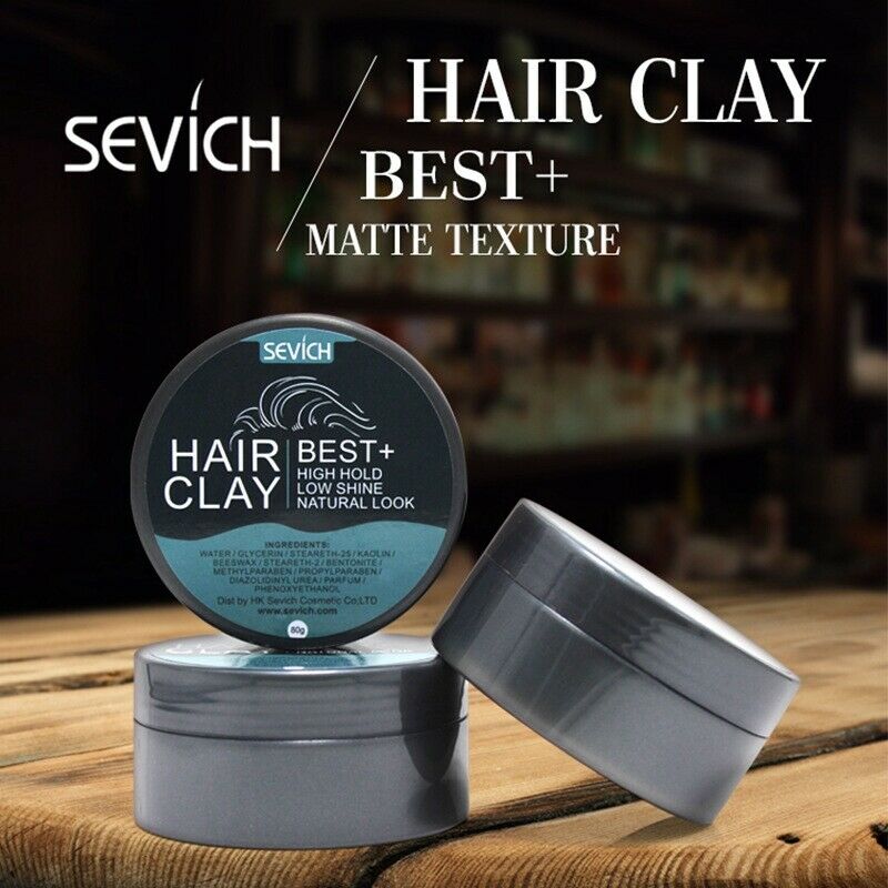Sevich Hair Clay High Hold Low Shine Hair Wax Natural Look For Man Make Fas B1S3