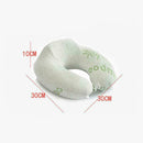Neck Pillow for Airplane Travel Bamboo Fiber Memory Foam U-Shaped Pillow Pr O0L8