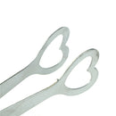 Stainless Steel Love Heart Sugar Ice Cube Tong Kitchenware Buffet Dinner Tool  Z