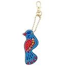 4pcs DIY Birds Full Drill Special Shaped Diamond Painting Keychains Gifts