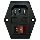 Inlet Male Power Socket With Fuse Rocker Switch, Fuse 3 Pin Iec320 250V 15A L2Z2