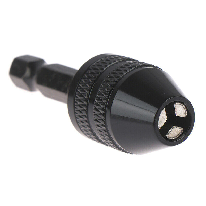 0.3-3.6mm Keyless Drill Chuck Screwdriver Impact Driver Adaptor 1/4" Sh ty