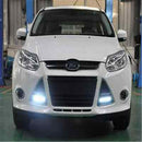 2x Super Bright Waterproof 12V COB White Car LED Light for DRL Fog Driving Lamp^
