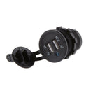 1X Waterproof Dual USB Car Power Adapter Charger Plug Socket Outlet Motorcycle