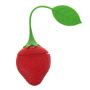 Strawberry Design Silicone Tea Infuser Strainer - Red and Green / Suitable