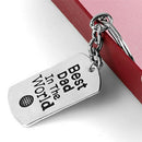 Best Dad In The World Key Ring Chic Chain Pendant Keychain Keyring Jewelry 3C