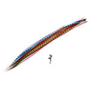 10 Strands Hair Extensions Hairpiece Spring + Microrings K4D4
