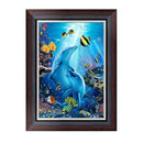 DIY 5D Diamond Painting Dolphins Embroidery Cross Stitch Ornament Crafts
