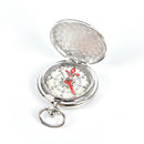 Pocket Watch Flip Compass Portable Hiking Navigation Compass Compass Keych- OZ